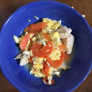 豚肉と春野菜の卵炒め